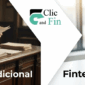 Contraste visual de Banca Tradicional analógica versus Fintech digital Clic and Fin